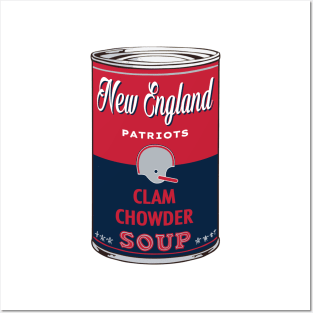 New England Patriots Soup Can Posters and Art